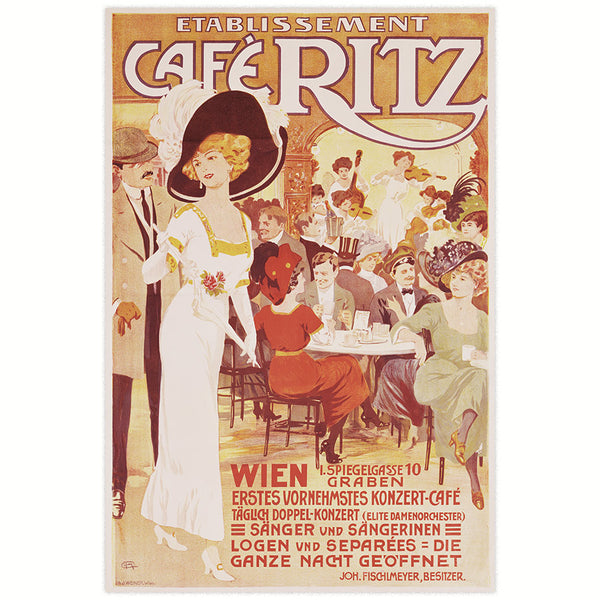 Werbeplakat 1905- Cafe Ritz