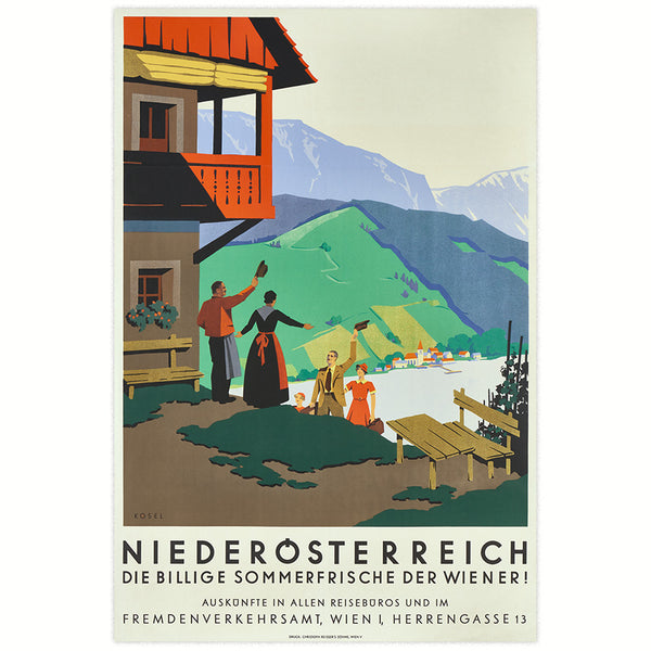 Advertising poster 1935 - Lower Austria 