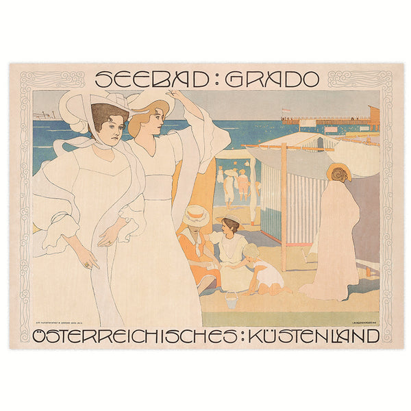 Advertising poster 1906 - Grado seaside resort 