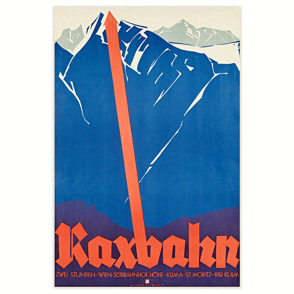 Werbeplakat 1927 - Raxbahn