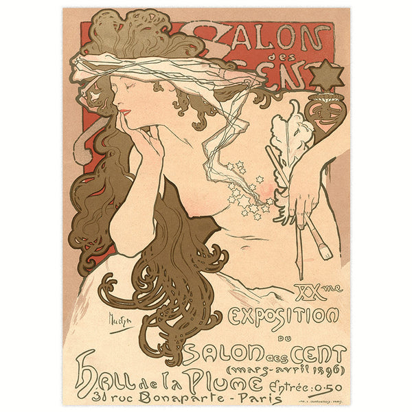 WERBEPLAKAT 1896 - Exposition du Salon des Cent