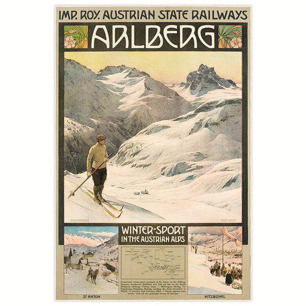 Werbeplakat 1908 - Arlberg