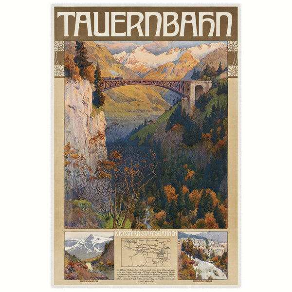 Advertising poster 1905 - Tauernbahn 